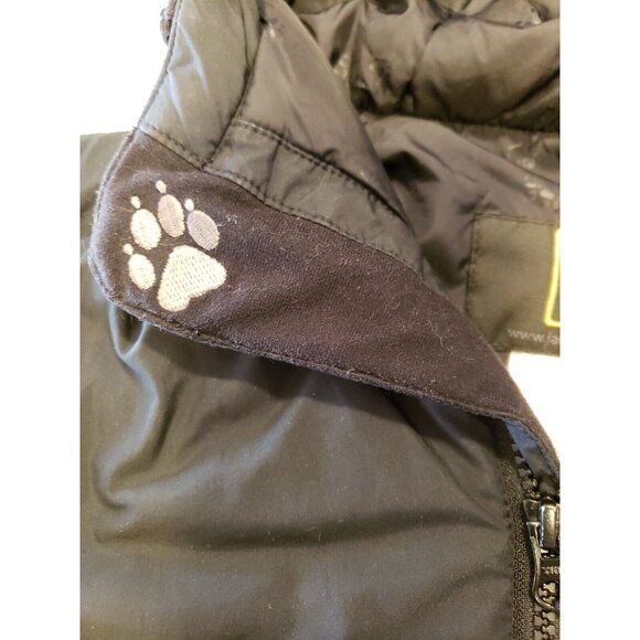 Jack Wolfskin Puffer Vest Womens L Black Hooded Sleeveless Jacket Microguard - Picture 10 of 15